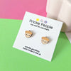Laser Cut Kawaii Acorn Stud Earrings from Prickle People for sale at Mostyn