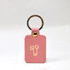 Pale Pink Leather Willy Key Fob Keyring by Ark Colour Design for sale at Mostyn