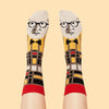 Leg Corbusier Adult 9-12 Artist Socks from Chatty Feet for sale at Mostyn
