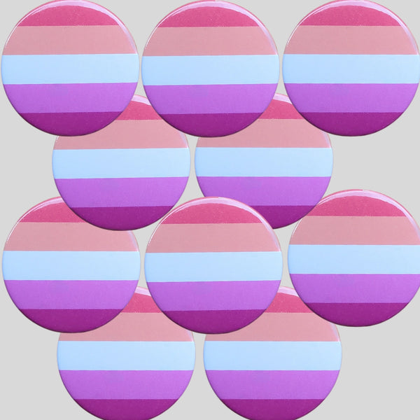 Lesbian Flag Badge by Sent with pride for sale at Mostyn