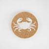 A Round Cork Coaster Set Crab from Liga for sale at Mostyn.