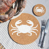 A Round Cork Coaster Set Crab from Liga for sale at Mostyn.