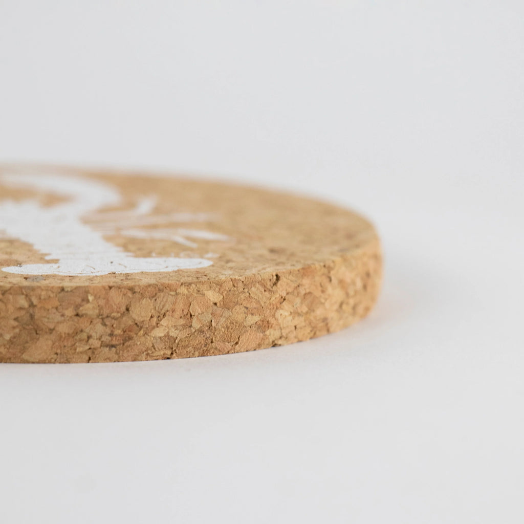 A Round Cork Coaster Set Lobster from Liga for sale at Mostyn.