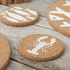 A Round Cork Coaster Set Lobster from Liga for sale at Mostyn.