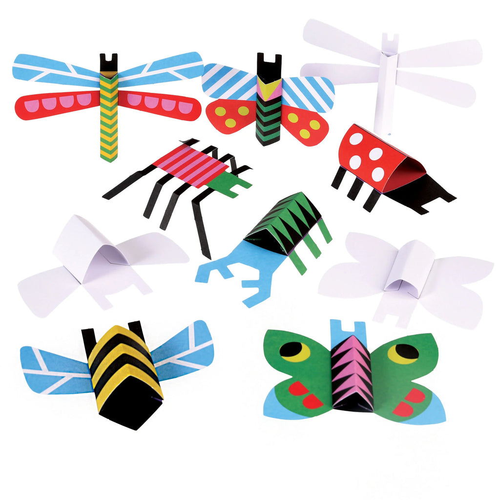 Make Your Own Cardboard Bugs Origami Craft Kit from Rex London for sale at Mostyn