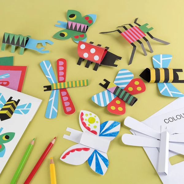 Make Your Own Cardboard Bugs Origami Craft Kit from Rex London for sale at Mostyn