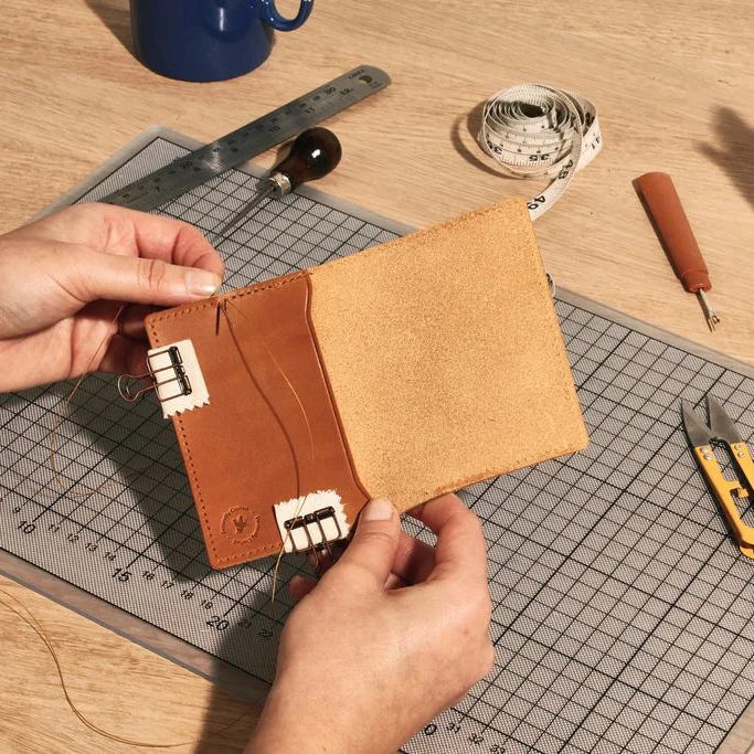 Make Your Own Leather Cardholder DIY Craft Kit from Artisans for sale at Mostyn