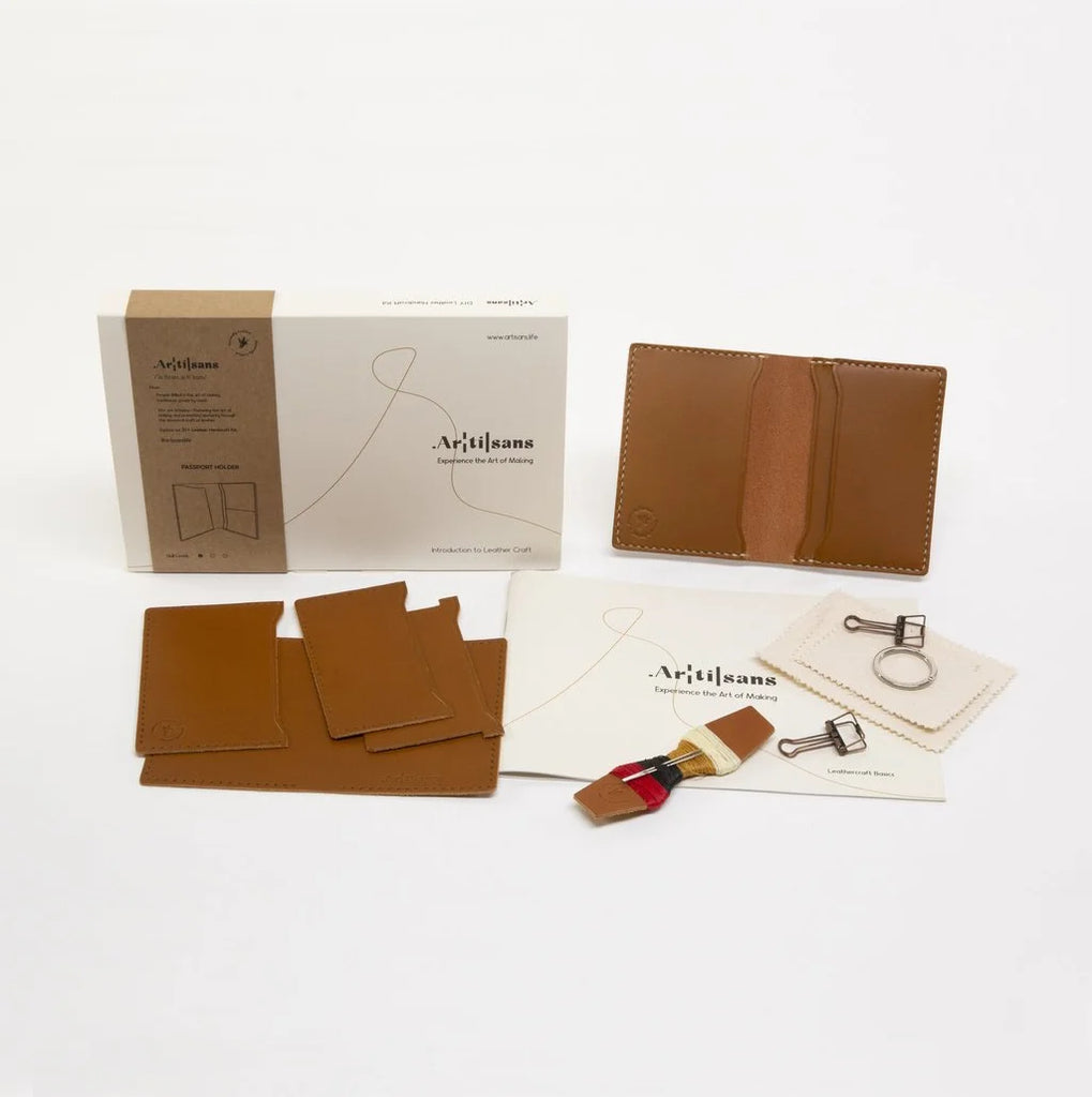 Make Your Own Leather Cardholder DIY Craft Kit from Artisans for sale at Mostyn