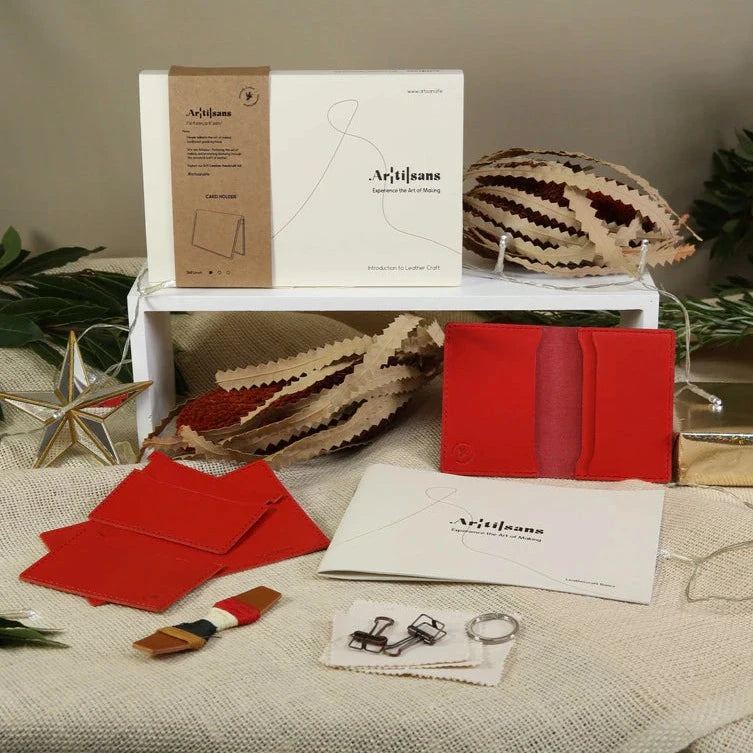 Make Your Own Leather Cardholder DIY Craft Kit from Artisans for sale at Mostyn