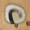 Medium Crimped Edge Ceramic Plate with Brush Stroke Design from Emily Hughes for sale at Mostyn