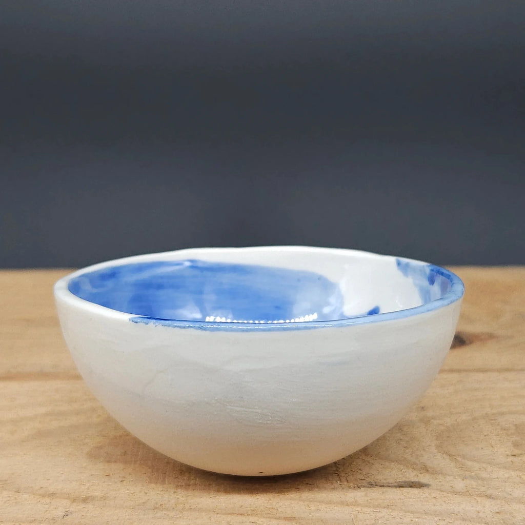 Medium Handmade Ceramic Brushstroke Bowl from Emily Hughes for sale at Mostyn