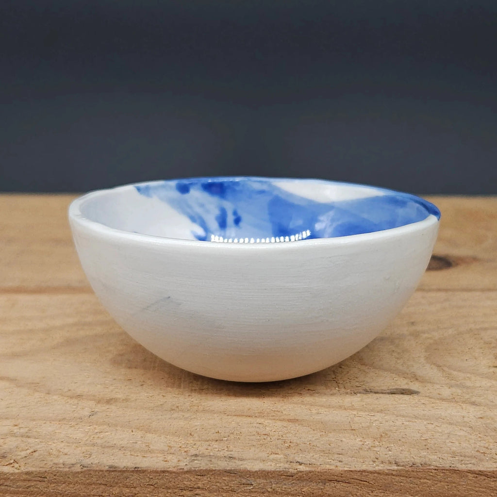 Medium Handmade Ceramic Brushstroke Bowl from Emily Hughes for sale at Mostyn