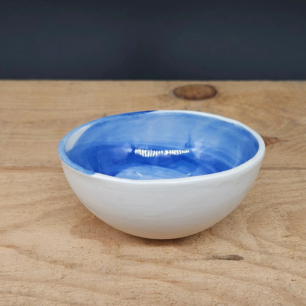 Medium Handmade Ceramic Brushstroke Bowl from Emily Hughes for sale at Mostyn