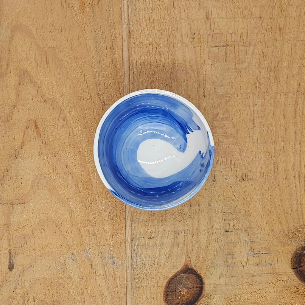 Medium Handmade Ceramic Brushstroke Bowl from Emily Hughes for sale at Mostyn