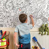 Monsters and Ghosts Giant Colouring In Poster Tablecloth by Eggnog colour in for sale at Mostyn