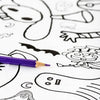 Monsters and Ghosts Giant Colouring In Poster Tablecloth by Eggnog colour in for sale at Mostyn