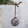 Multi Cheena Christmas Hand Blown Glass Bauble from Bollywood Christmas for sale at Mostyn