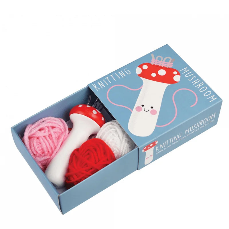 Mushroom French Knitting Craft Kit from Rex London for sale at Mostyn