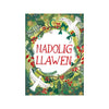 Nadolig Llawen Colomennod and Winter Foliage Welsh Language Christmas Card Pack from Driftwood Designs for sale at Mostyn
