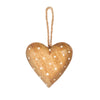 Natural Polka Dot Hand Painted Wooden Heart Decoration from Sass and Belle for sale at Mostyn