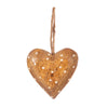 Natural Polka Dot Hand Painted Wooden Heart Decoration from Sass and Belle for sale at Mostyn