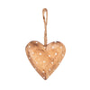 Natural Polka Dot Hand Painted Wooden Heart Decoration from Sass and Belle for sale at Mostyn