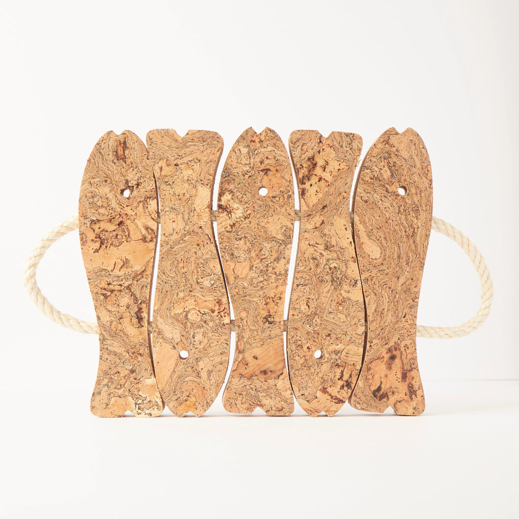 Natural Cork Five Fish Trivet from Liga for sale at Mostyn