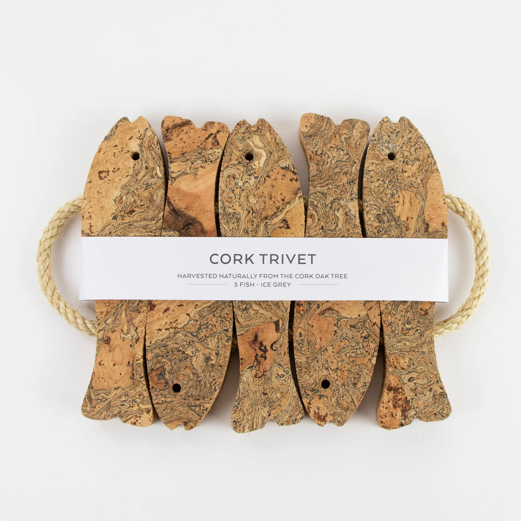 Natural Cork Five Fish Trivet from Liga for sale at Mostyn 5