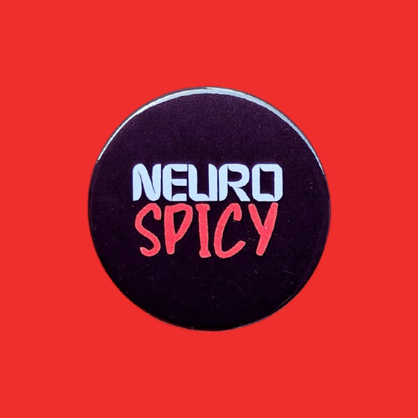 Neuro Spicy Invisible Disability Badge by Set with pride for sale at Mostyn