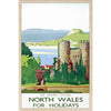 North Wales Conwy Castle Wooden Magnet from The Wooden Postcard Company for sale at Mostyn