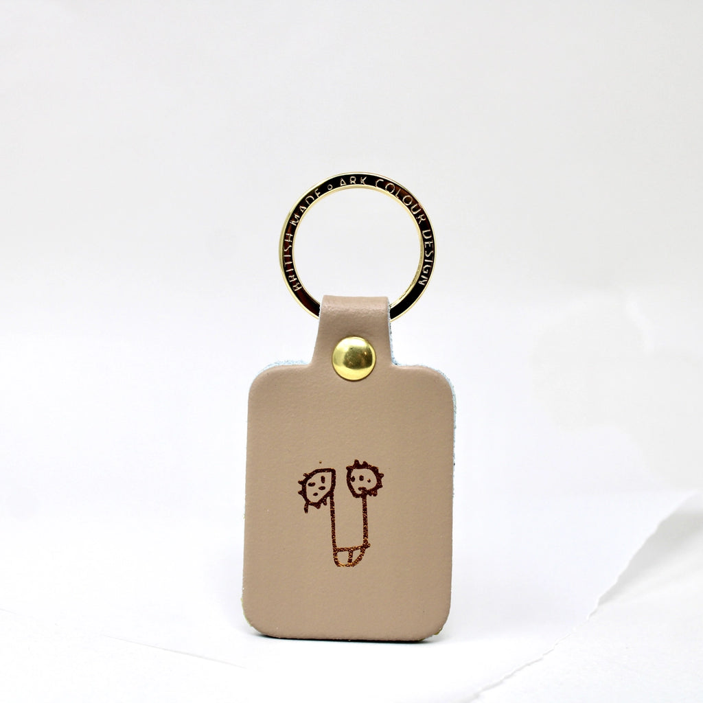 Nude Leather Willy Key Fob Keyring by Ark Colour Design for sale at Mostyn