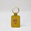 Ochre Leather Willy Key Fob Keyring by Ark Colour Design for sale at Mostyn