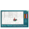 On Our Street Large Colouring Poster with Pencils from Rex London for sale at Mostyn