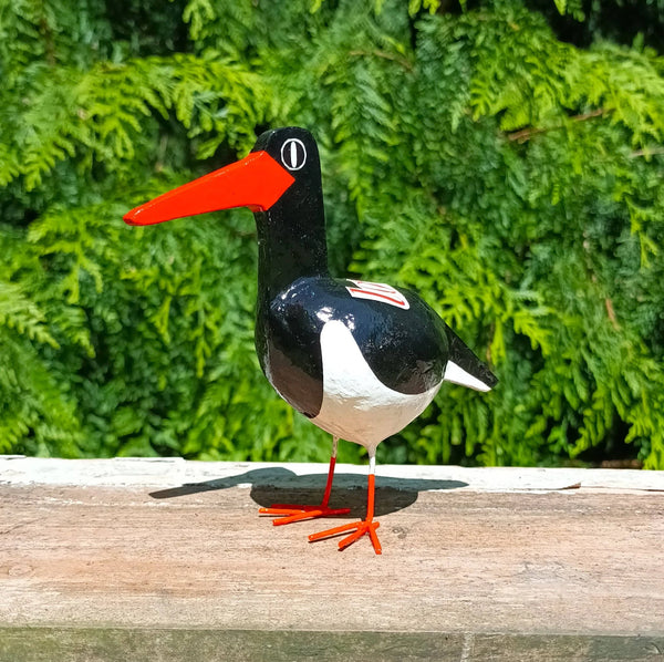 Oystercatcher Posh Paper Mache Bird Sculpture from Tania Holland Gallery for sale at Mostyn