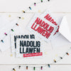 Pack of 4 Mini Welsh Language Christmas Cards Nadolig Llawen a Blwyddyn Newydd Dda from Draenog for sale at Mostyn