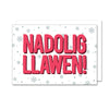 Pack of 4 Mini Welsh Language Christmas Cards Nadolig Llawen a Blwyddyn Newydd Dda from Draenog for sale at Mostyn