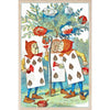 Painting The Roses Red Sustainable Wooden Postcard from The Wooden Postcard Company for sale at Mostyn