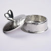 Pewter Love Heart Round Trinket Box from Glover and Smith for sale at Mostyn 2