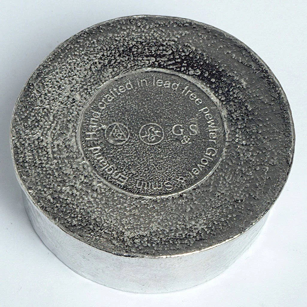 Pewter Love Heart Round Trinket Box from Glover and Smith for sale at Mostyn 5