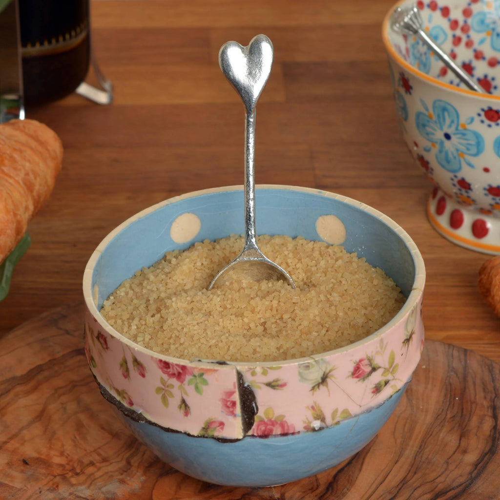 Pewter Love Heart Teaspoon from Glover and Smith for sale at Mostyn