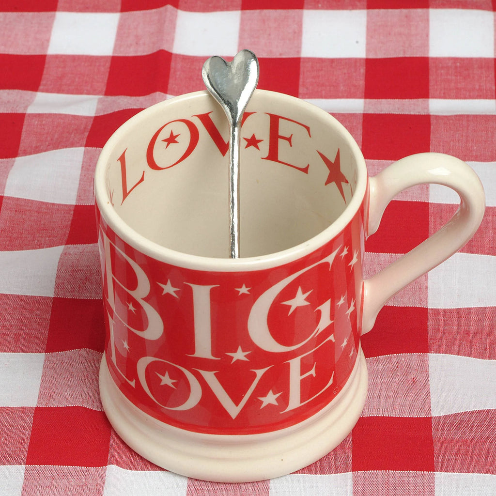 Pewter Love Heart Teaspoon from Glover and Smith for sale at Mostyn 5