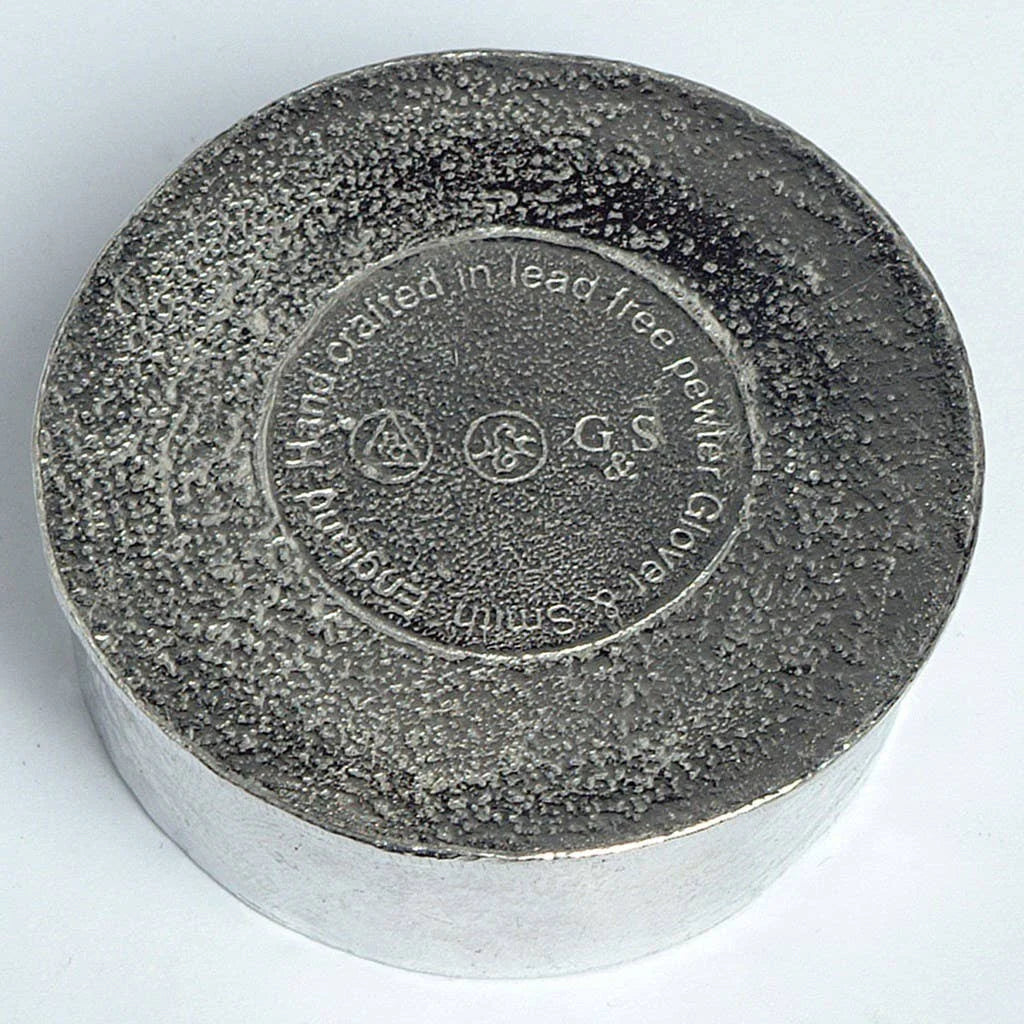 Pewter and Amber Bee on a Flower Trinket Box from Glover and Smith for sale at Mostyn 4