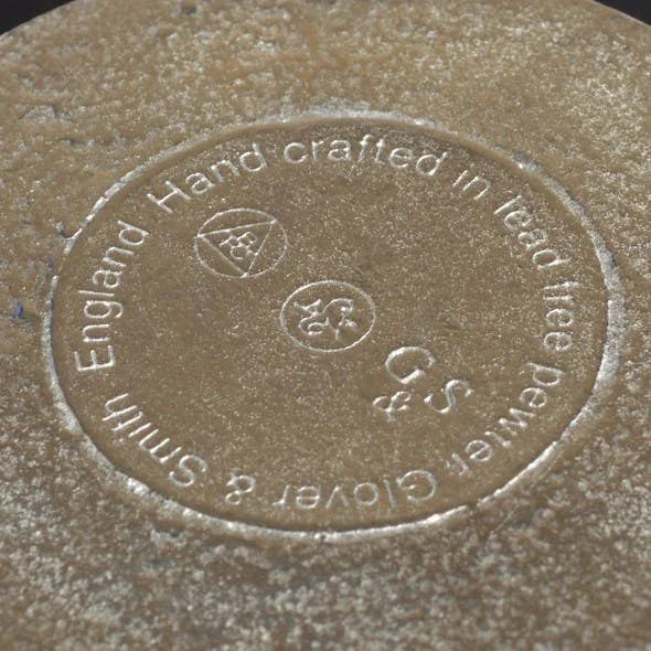 Pewter and Amethyst Heart Shaped Trinket Box from Glover and Smith for sale at Mostyn 5