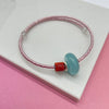 Pink Beads Wrap Bracelet from Deryn for sale at Mostyn