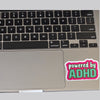 Powered by ADHD Vinyl Sticker by Sent with pride for sale at Mostyn