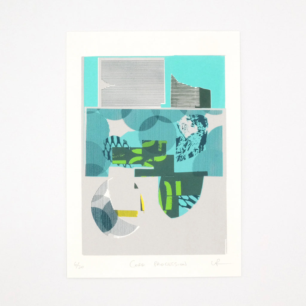 Unframed Screen Print - 'Cord Progression' by Print Garage-Iain Perry for sale at Mostyn.