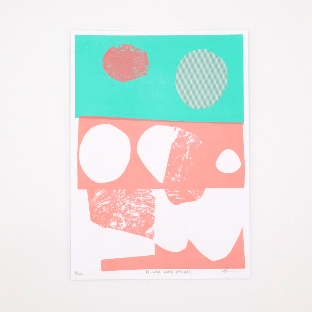 Unframed Screen Print - 'Fluorescent Meditations' by Print Garage Iain Perry for sale at Mostyn.