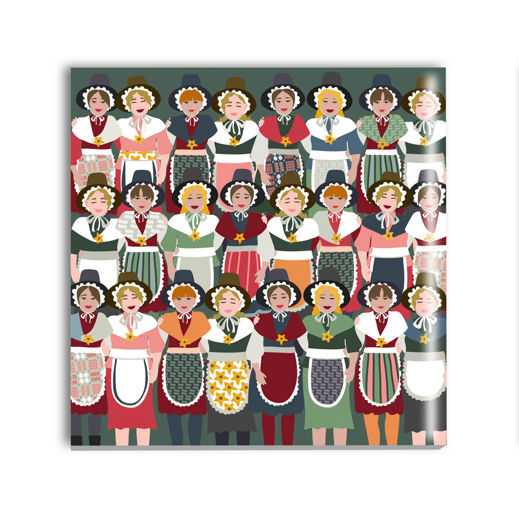 Queens of Wales Cork Backed Ceramic Coaster from Max Rocks for sale at Mostyn