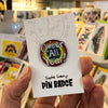 Queer all Year Enamel Badge by Sophie Green for sale at Mostyn