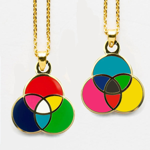RGB/CMYK Colour Chart Pendant from Yellow Owl Workshop for sale at Mostyn